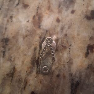 Sterling 925 silver Pendant Flip Flop Small 2CM